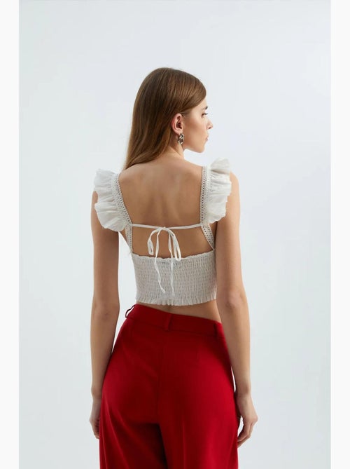 Top met smock hiccup - Kiabi Top met smock hiccup - Kiabi