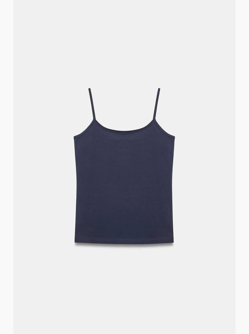 Top met vierkante hals dilvin Marineblauw - Kiabi