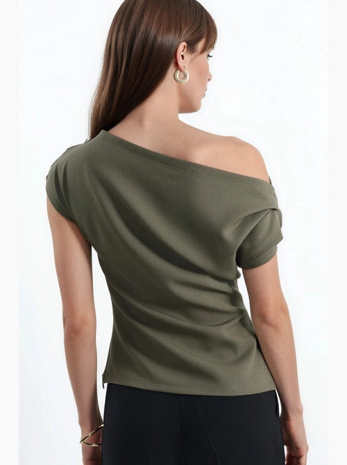 Top one shoulder geplooid hiccup - Kiabi