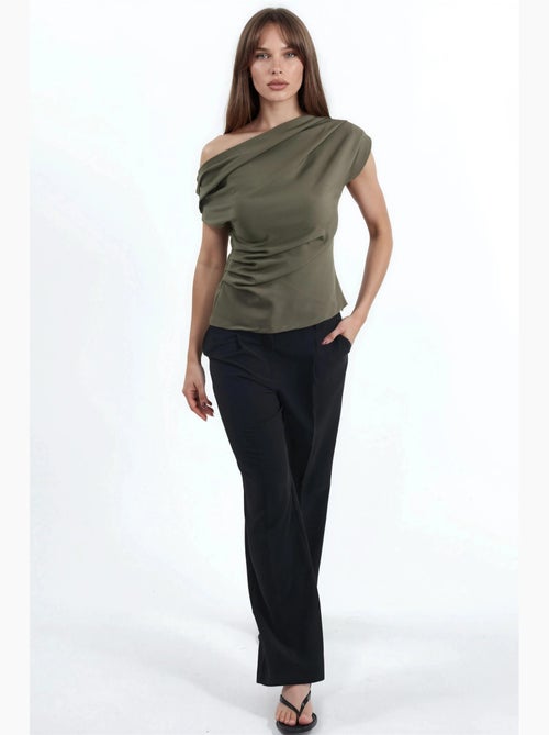 Top one shoulder geplooid hiccup - Kiabi