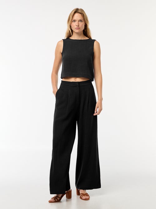 Top sans manches à nouer dans le dos - Kiabi