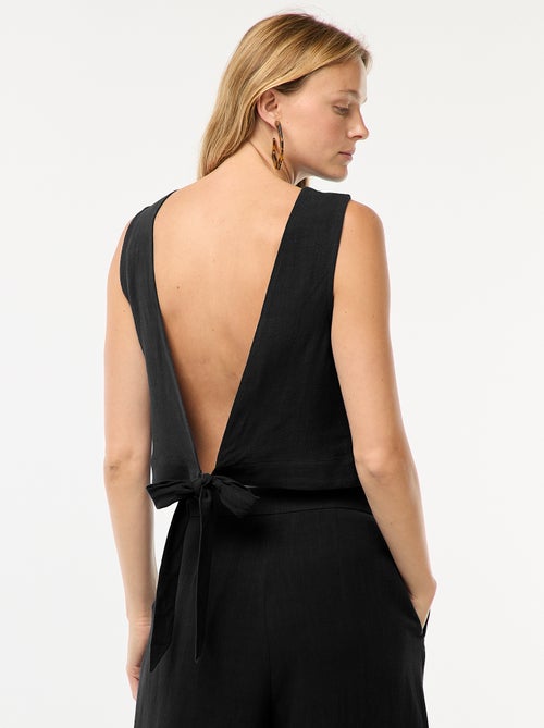 Top sans manches à nouer dans le dos - Kiabi