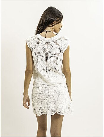 Top sans manches dentelle FOTAH