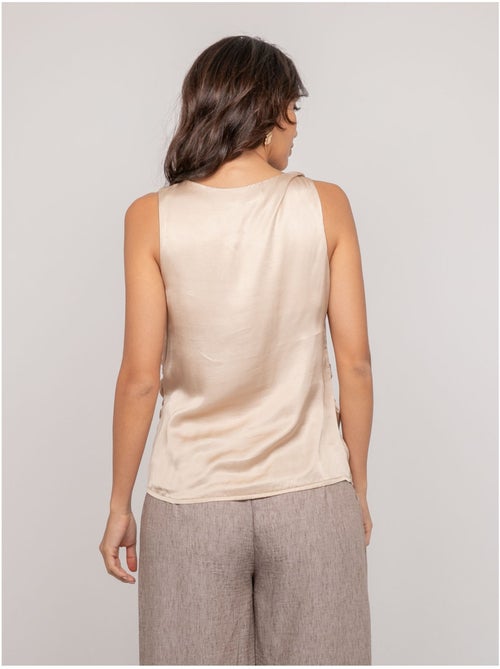 Top sans manches effet satin FARESSIE - Kiabi