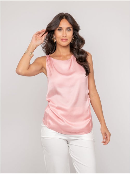 Top sans manches effet satin FARESSIE - Kiabi