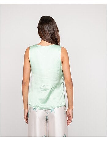 Top sans manches effet satin FARESSIE