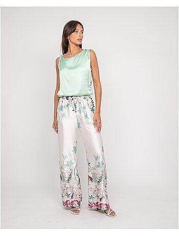 Top sans manches effet satin FARESSIE