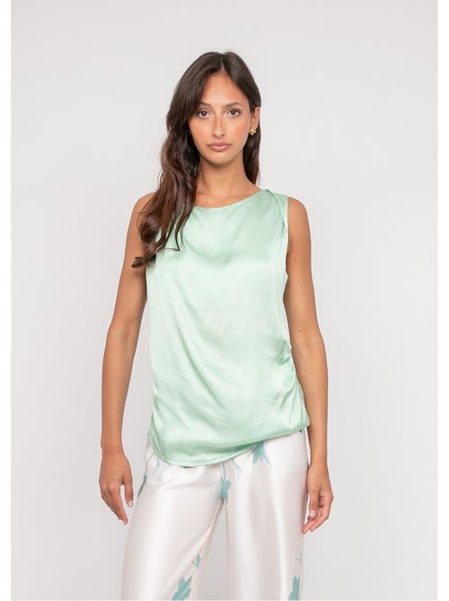 Top sans manches effet satin FARESSIE - Kiabi
