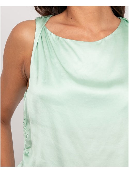 Top sans manches effet satin FARESSIE - Kiabi