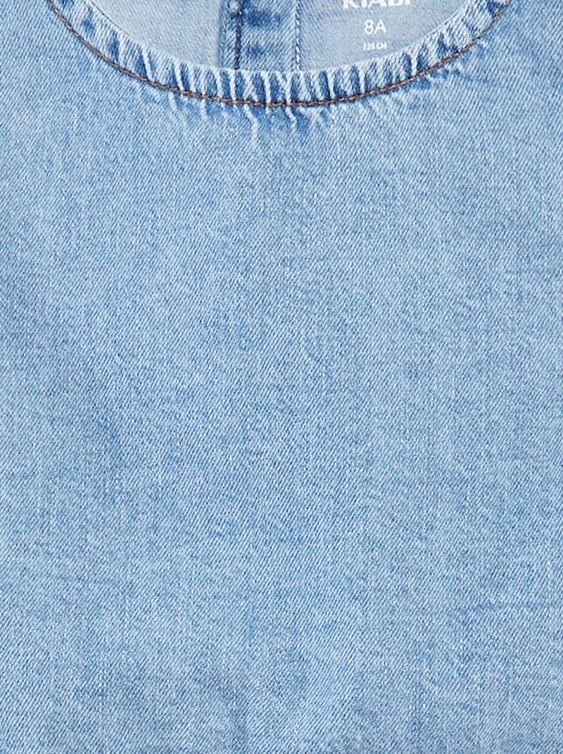 Top sans manches en denim Bleu - Kiabi