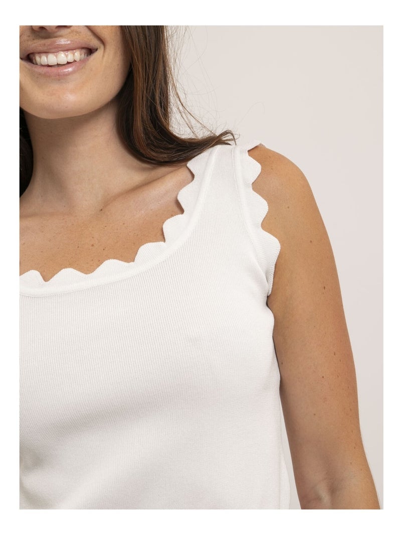 Top sans manches FATEL Blanc - Kiabi