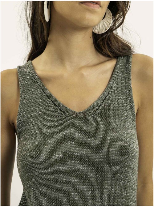Top sans manches maille lurex KENATRA - Kiabi
