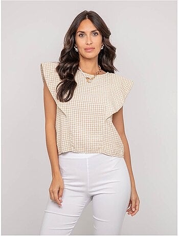 Top sans manches motif FOMELIE