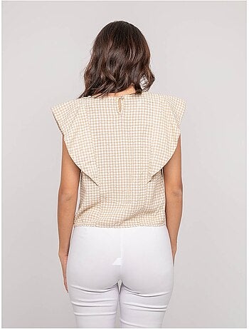 Top sans manches motif FOMELIE