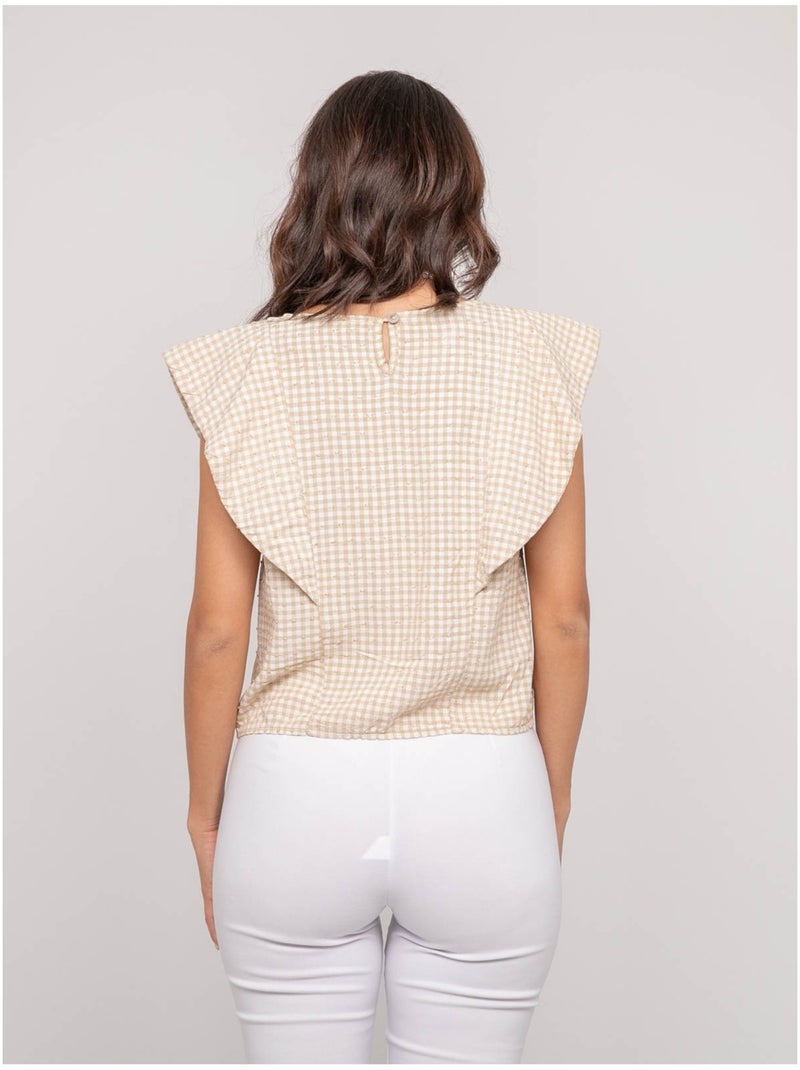 Top sans manches motif FOMELIE Beige - Kiabi