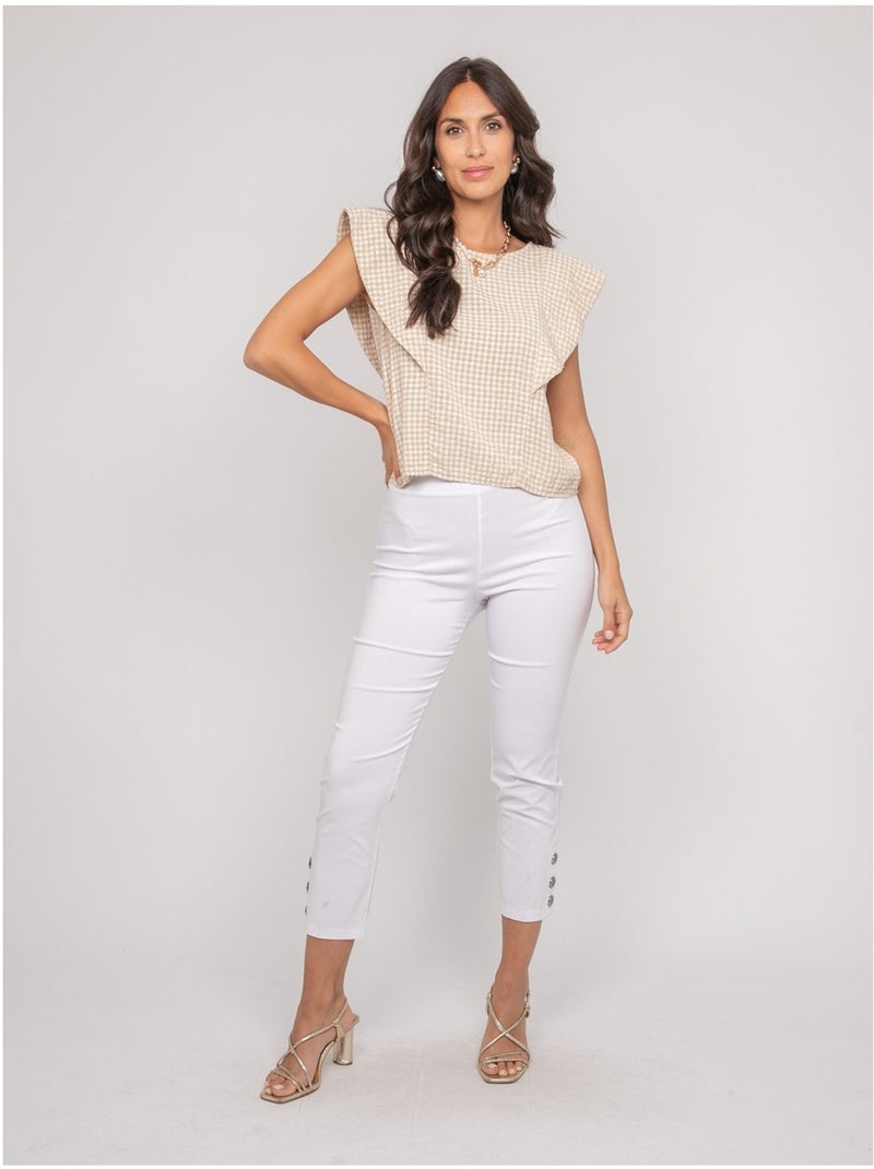 Top sans manches motif FOMELIE Beige - Kiabi