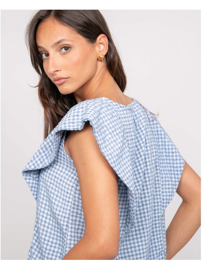 Top sans manches motif FOMELIE Bleu - Kiabi