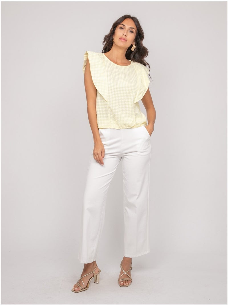Top sans manches motif FOMELIE Jaune - Kiabi