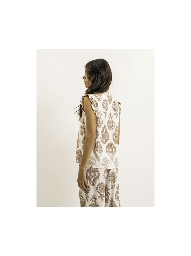 Top sans manches motifs FELOVIA Beige - Kiabi