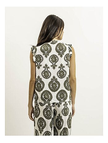 Top sans manches motifs FELOVIA