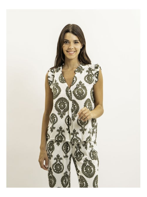Top sans manches motifs FELOVIA - Kiabi Top sans manches motifs FELOVIA - Kiabi