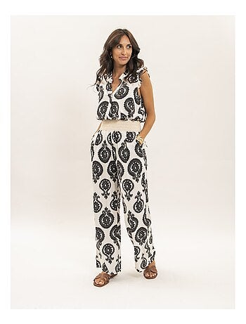 Top sans manches motifs FELOVIA