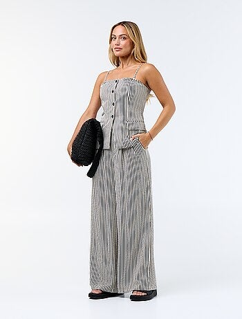 Top style gilet de costume sans manches