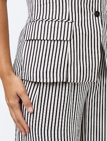 Top style gilet de costume sans manches