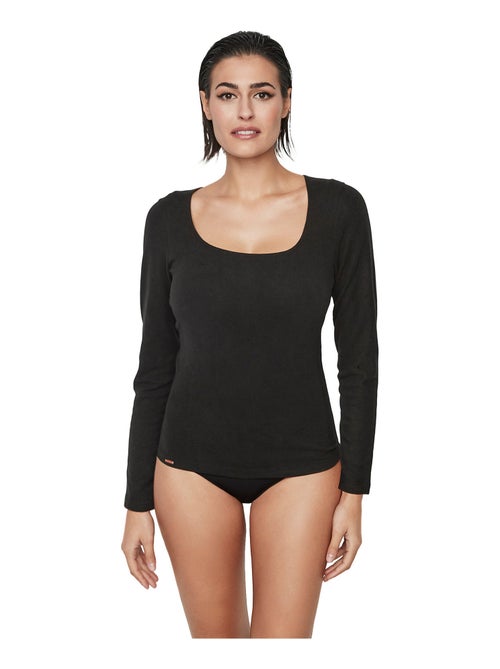 Top thermique manches longues basicos - Kiabi Top thermique manches longues basicos - Kiabi