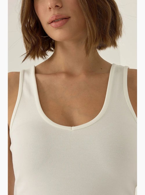 Top v-hals hiccup - Kiabi Top v-hals hiccup - Kiabi