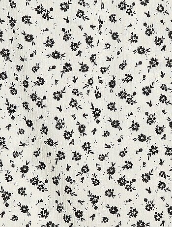 Top van kreukeltricot met elastische kraag - So Easy