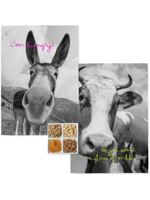Torchon (2 pièces) Farm "Happyfriday" - Kiabi Torchon (2 pièces) Farm "Happyfriday" - Kiabi