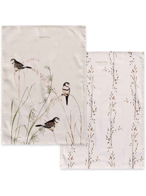 Torchon (2 pièces) Happy birds "Happyfriday" - Kiabi Torchon (2 pièces) Happy birds "Happyfriday" - Kiabi