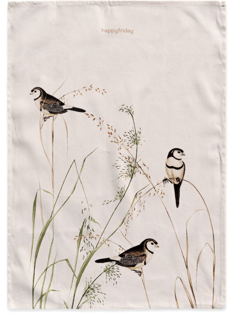 Torchon (2 pièces) Happy birds "Happyfriday" Multicolore - Kiabi