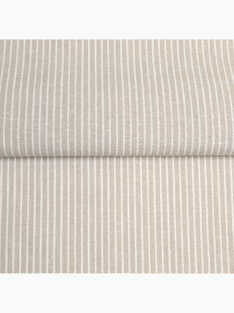 Torchon de cuisine en coton à fines rayures tissées Beige - Kiabi