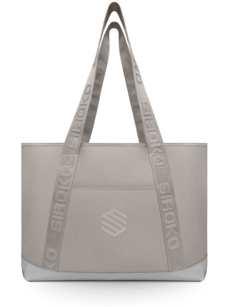 Tote bag de sport et voyage fitness homme et femme bootcamp light gray Blanc Gris - Kiabi