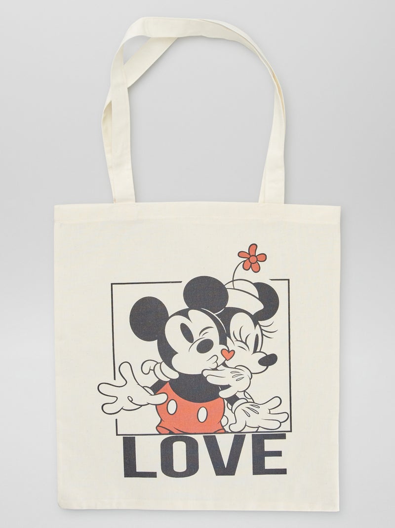 Tote-bag 'Disney' en toile Beige - Kiabi