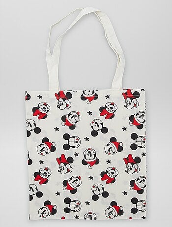 Tote bag imprimé 'Minnie' et 'Mickey'