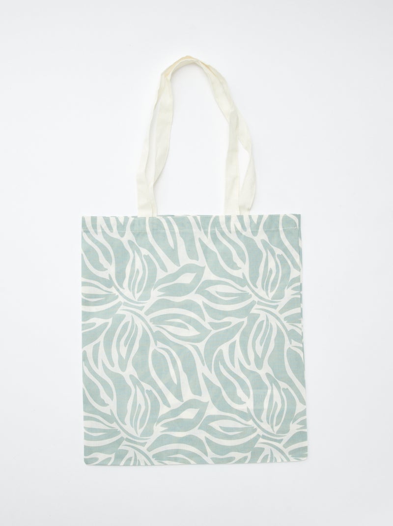 Tote bag imprimé Vert - Kiabi