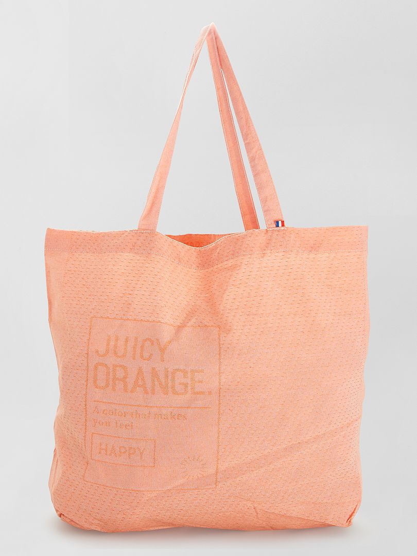 Tote bag made-in-France orange - Kiabi