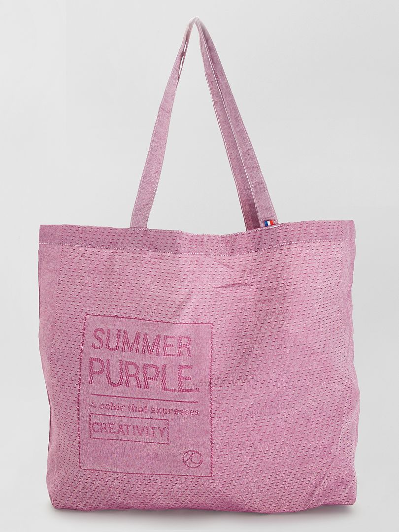 Tote bag made-in-France violet - Kiabi