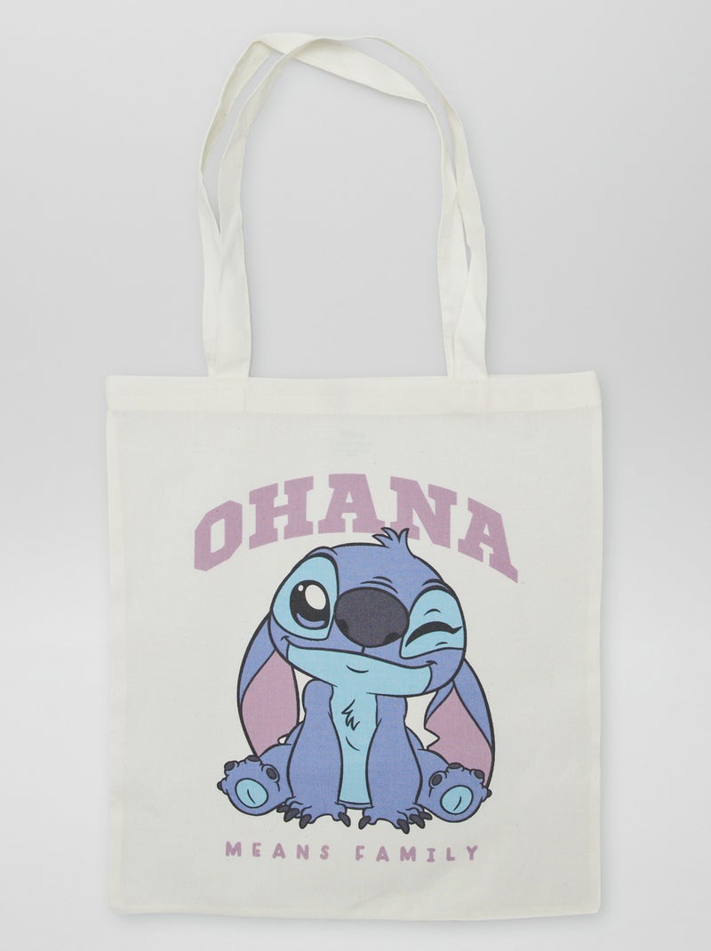 Tote bag 'Stitch' 'Disney' Ecru - Kiabi