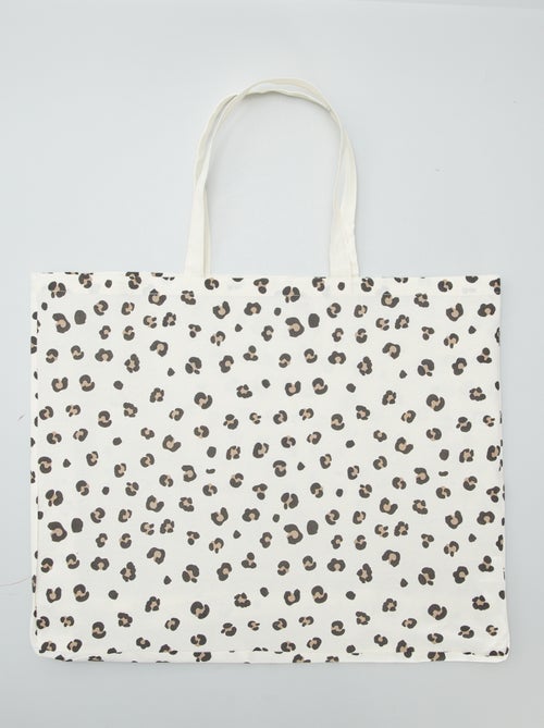 Tote-bag XXL en toile - Kiabi