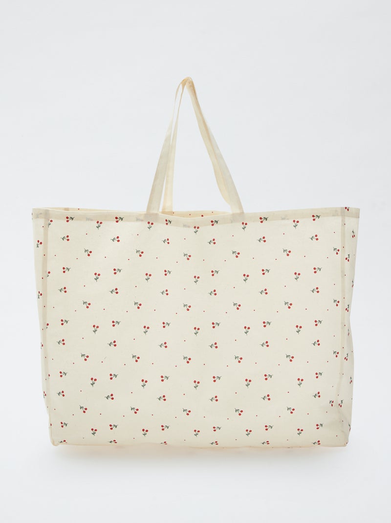 Tote-bag XXL en toile Beige - Kiabi