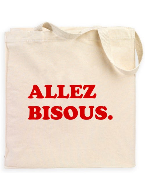 Totebag ALLEZ BISOUS - Kiabi Totebag ALLEZ BISOUS - Kiabi
