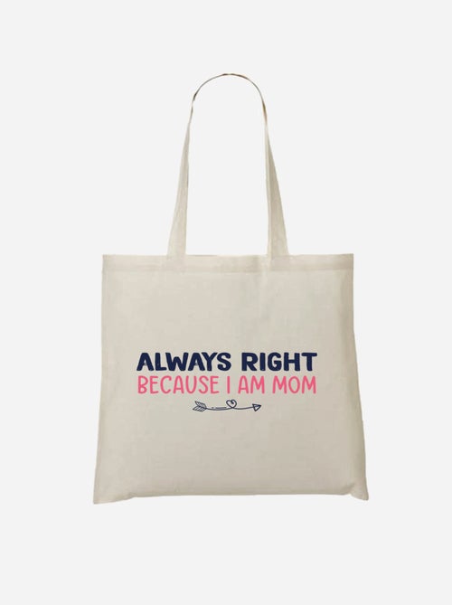 Totebag ALWAYS RIGHT MOM - Kiabi Totebag ALWAYS RIGHT MOM - Kiabi