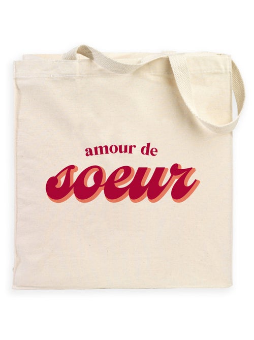 Totebag AMOUR DE SOEUR - Kiabi Totebag AMOUR DE SOEUR - Kiabi