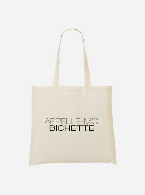 Totebag APPELLE-MOI BICHETTE - Kiabi Totebag APPELLE-MOI BICHETTE - Kiabi