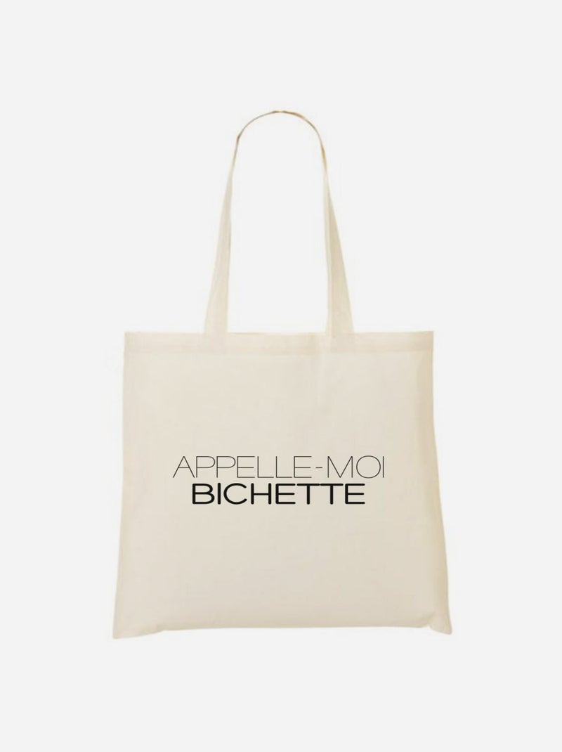 Totebag APPELLE-MOI BICHETTE Beige - Kiabi
