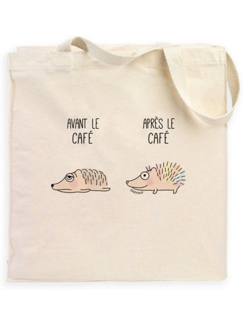 Totebag AVANT APRES CAFE - Kiabi Totebag AVANT APRES CAFE - Kiabi
